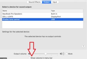 Apple Mac Audio Control
