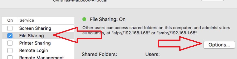 MAC File Sharing