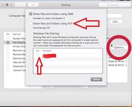 MAC Share Files and Folders Using AFP
